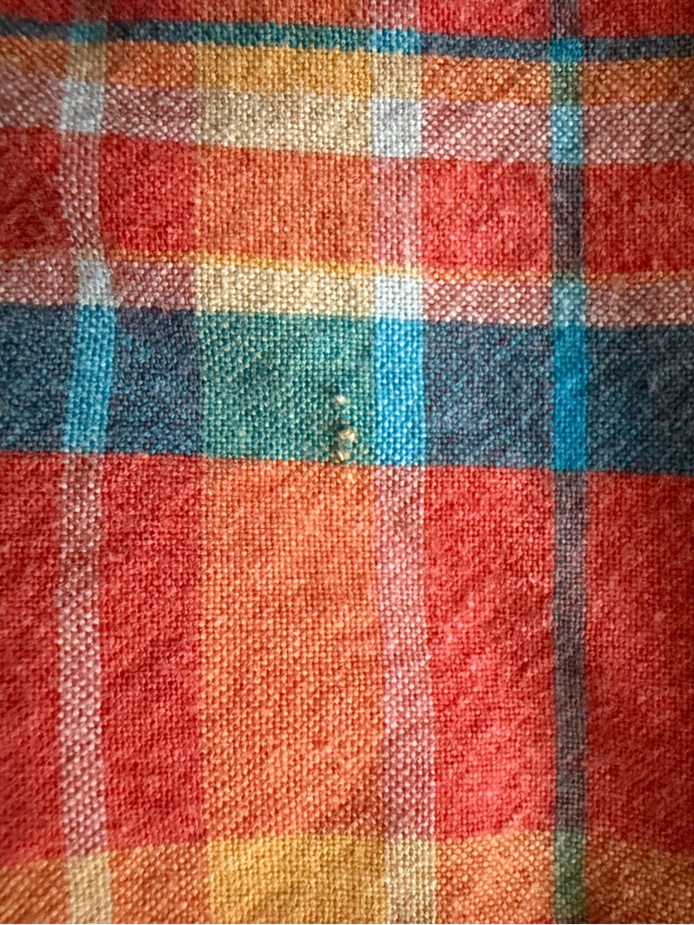 Kavu Men's XL Plaid Orange Short Sleeve Button Up Casual Shirt Hiking Outdoor - Picture 7 of 8